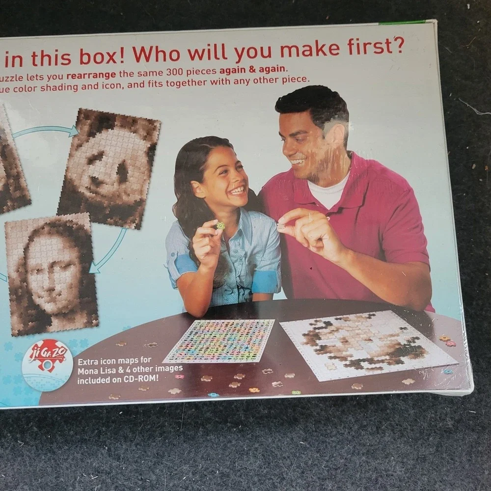 NEW JI GA ZO 300 Piece‎ Custom Jigsaw Puzzle - Rearrangeable Puzzle - Hasbro